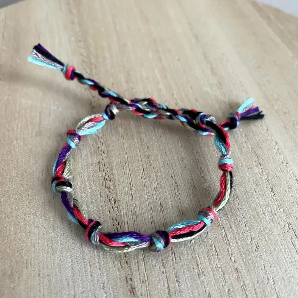 Adelise Bracelet anklet trendy comfortable tie embroidery thread woven gift